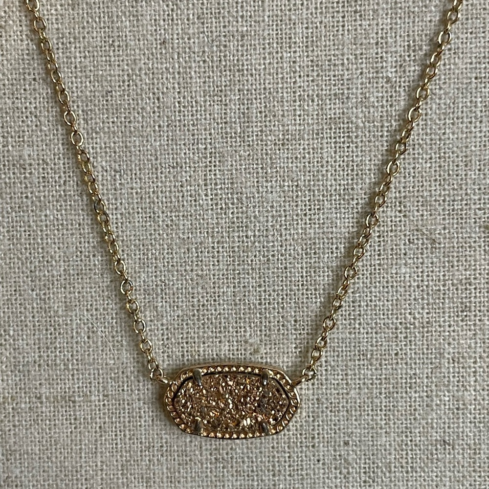 Kendra Scott Gold Filigree Pendant Necklace